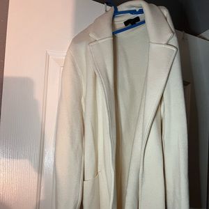 J crew womens white cardigan blazer